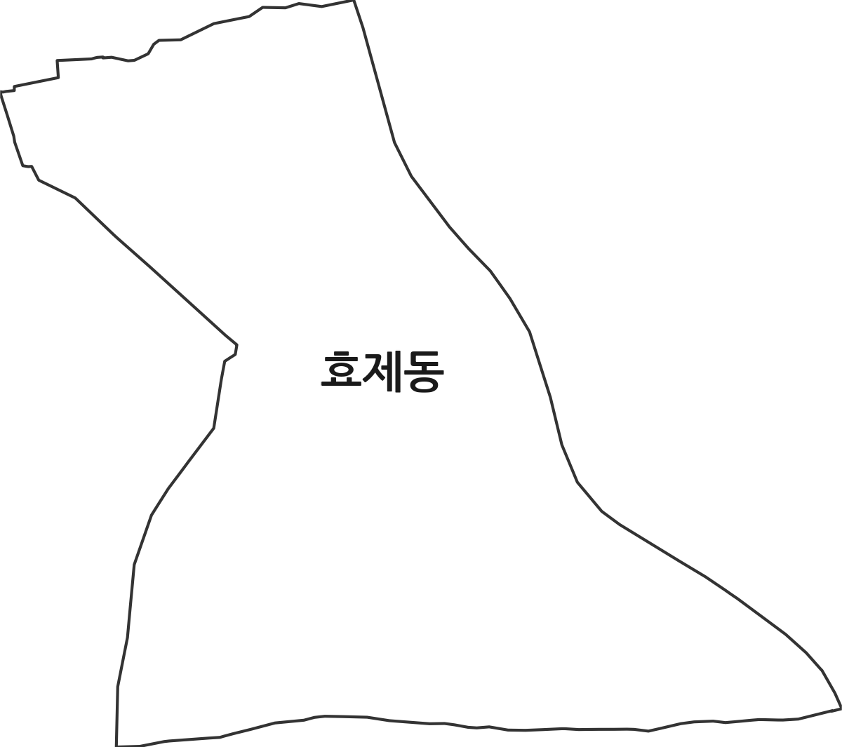 서울특별시 종로구 효제동 법정동 행정구역 경계 지도