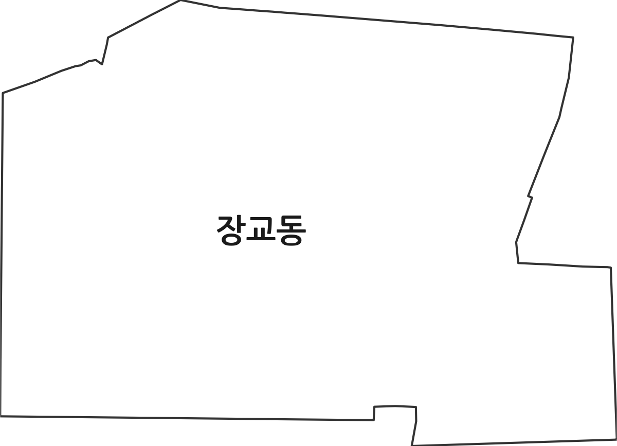 서울특별시 중구 장교동 법정동 행정구역 경계 지도