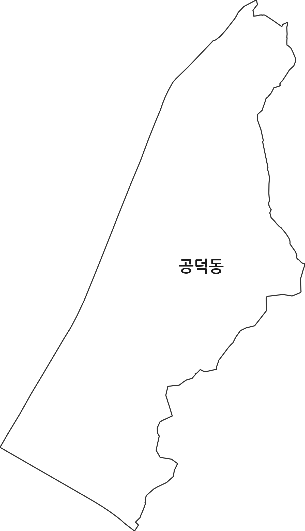 서울특별시 마포구 공덕동 행정동 행정구역 경계 지도