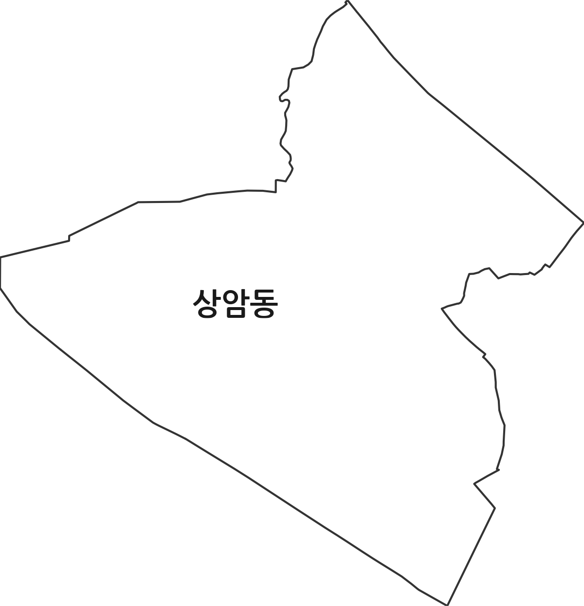 서울특별시 마포구 상암동 행정동 행정구역 경계 지도