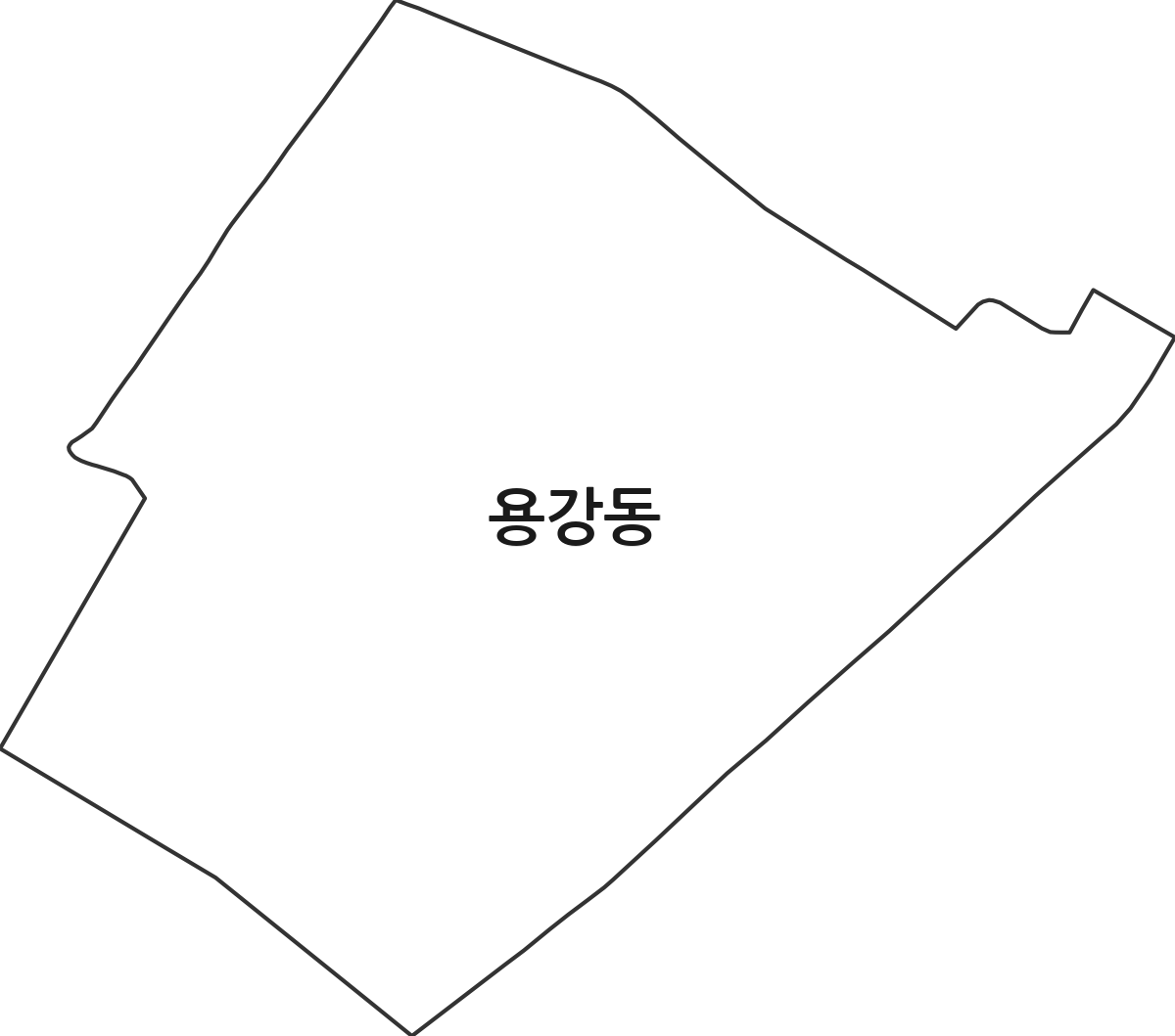 서울특별시 마포구 용강동 행정동 행정구역 경계 지도