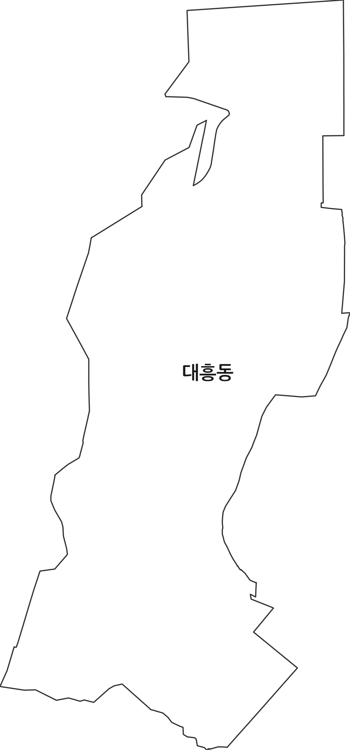 서울특별시 마포구 대흥동 법정동 행정구역 경계 지도