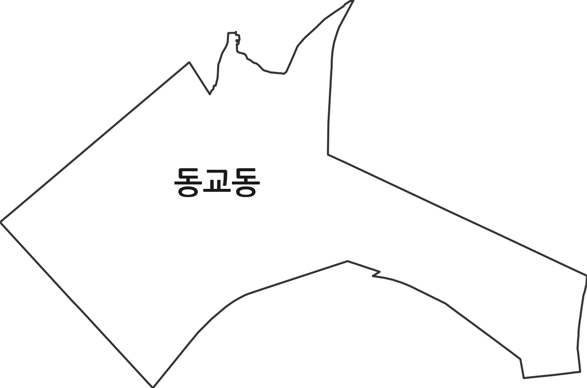 서울특별시 마포구 동교동 법정동 행정구역 경계 지도