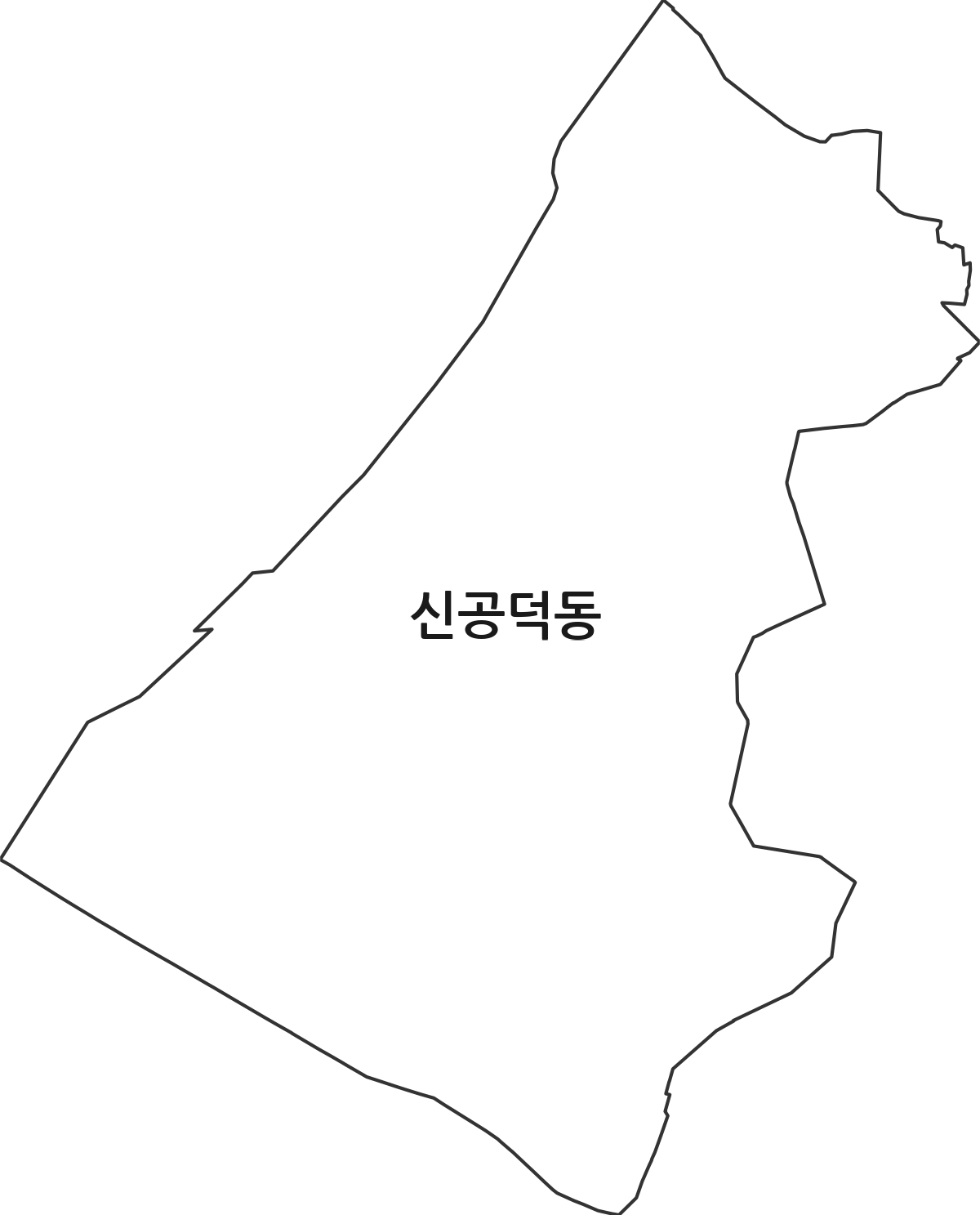서울특별시 마포구 신공덕동 법정동 행정구역 경계 지도