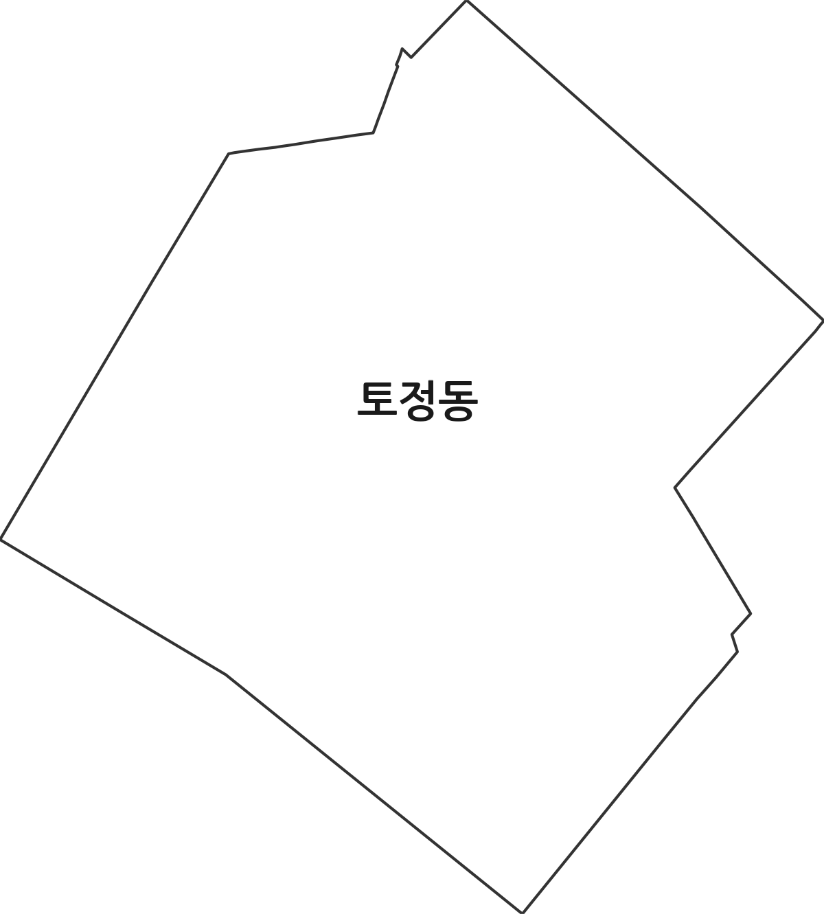 서울특별시 마포구 토정동 법정동 행정구역 경계 지도
