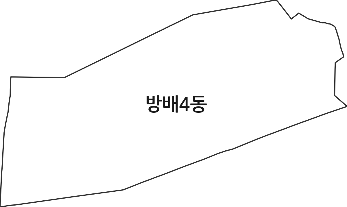 서울특별시 서초구 방배4동 행정동 행정구역 경계 지도