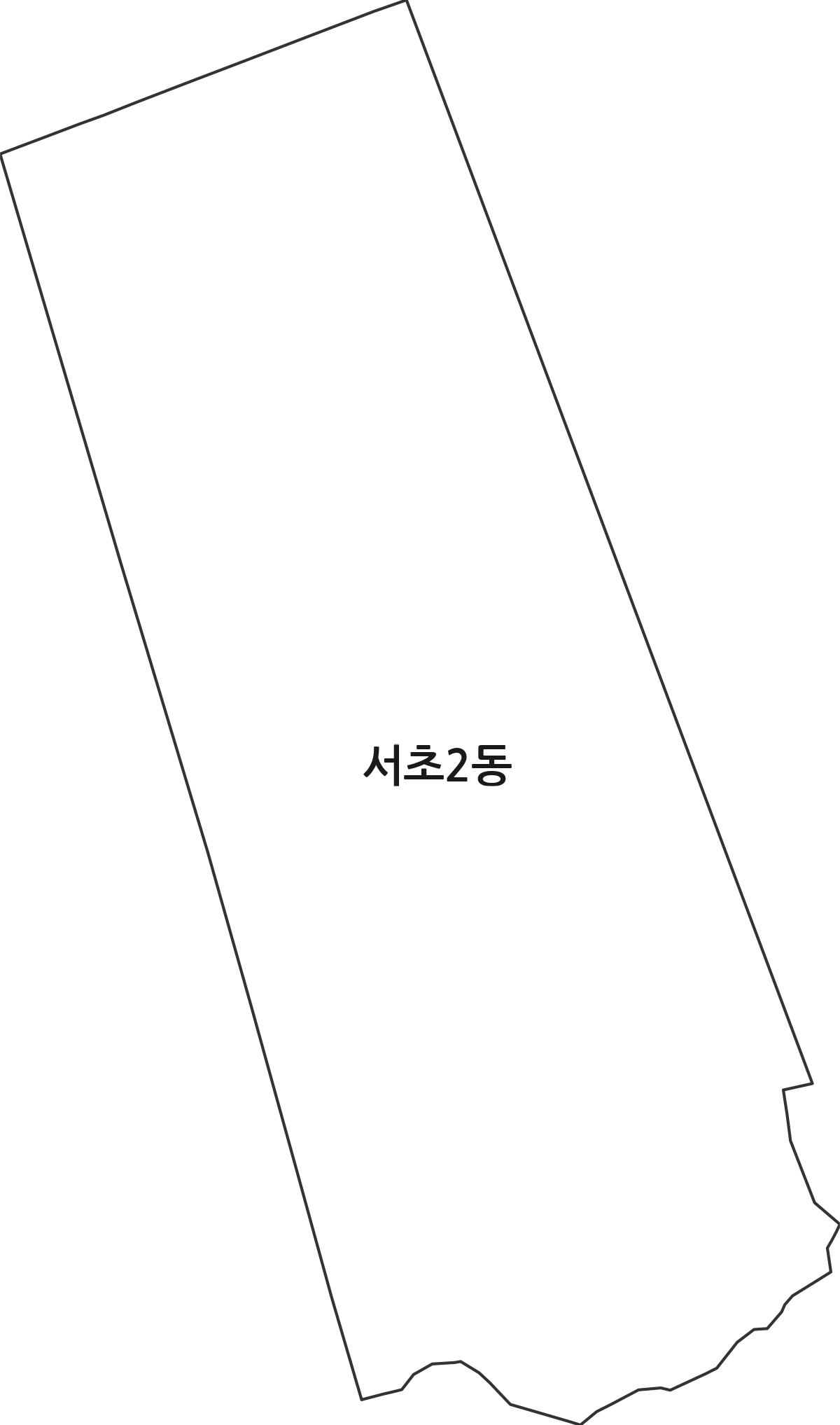 서울특별시 서초구 서초2동 행정동 행정구역 경계 지도