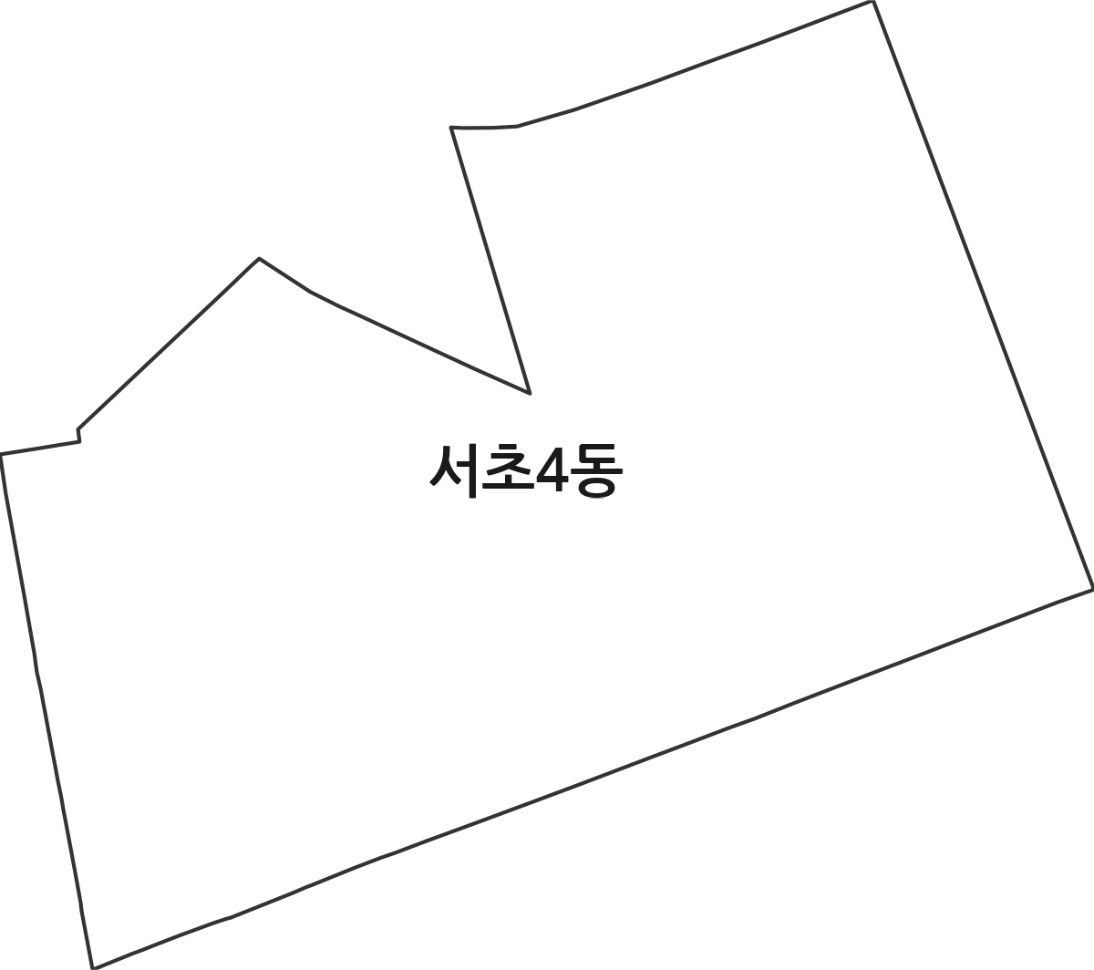 서울특별시 서초구 서초4동 행정동 행정구역 경계 지도