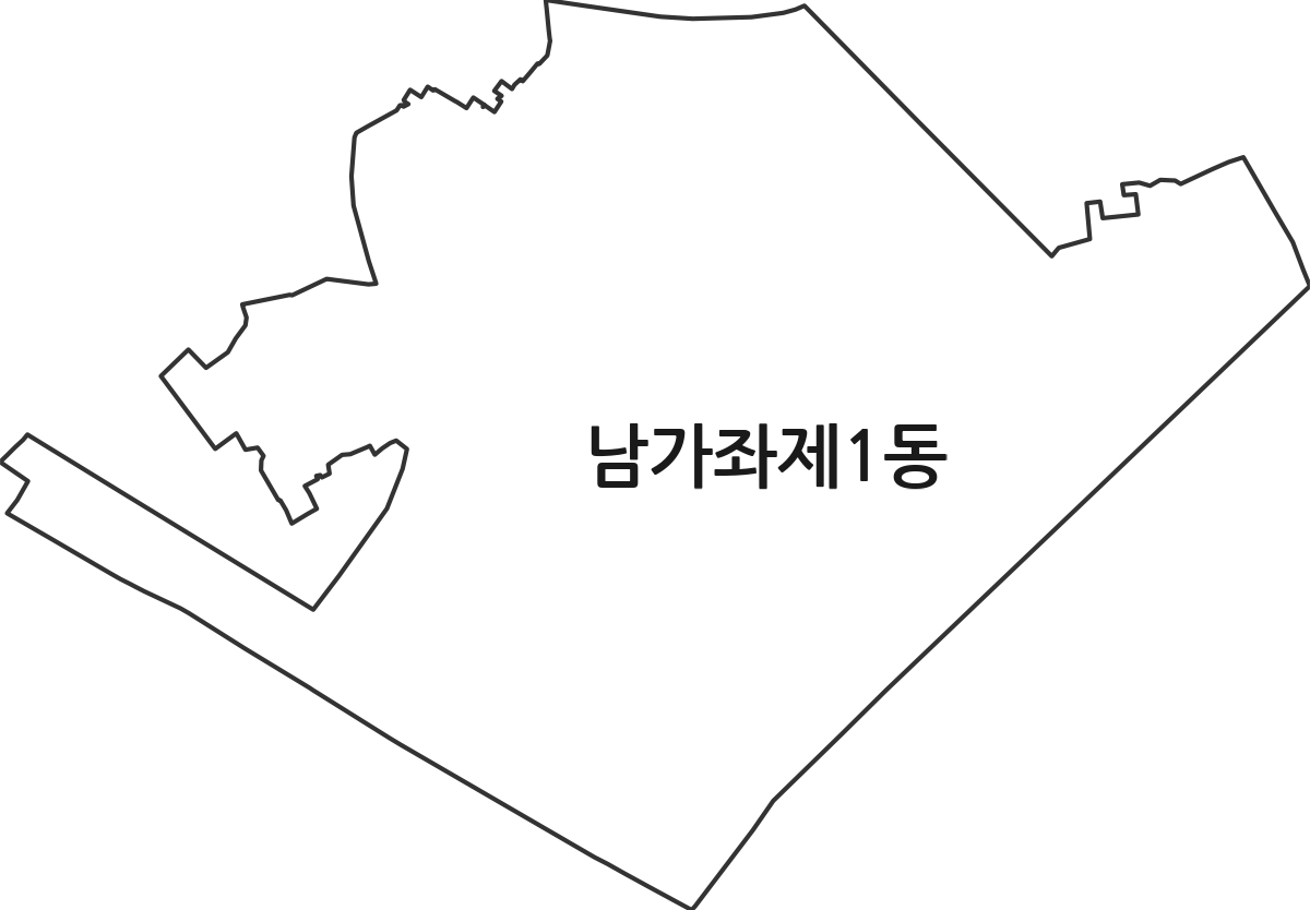 서울특별시 서대문구 남가좌제1동 행정동 행정구역 경계 지도