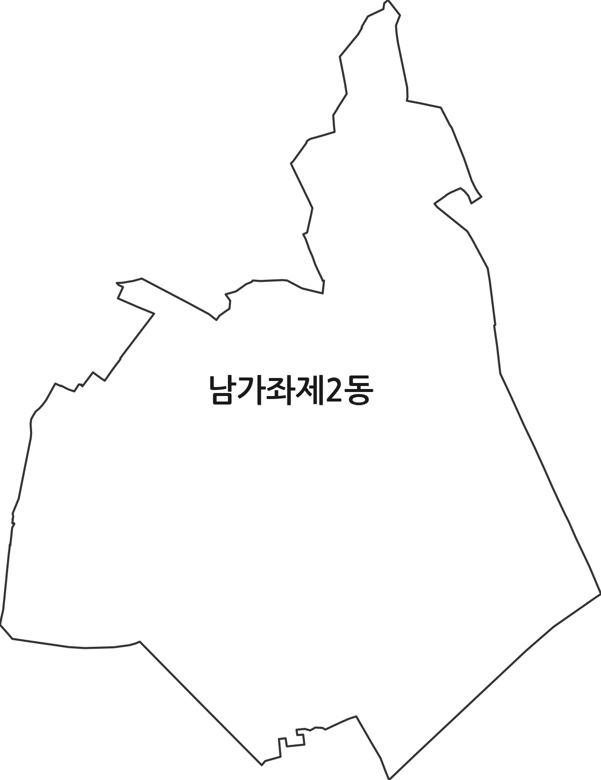 서울특별시 서대문구 남가좌제2동 행정동 행정구역 경계 지도