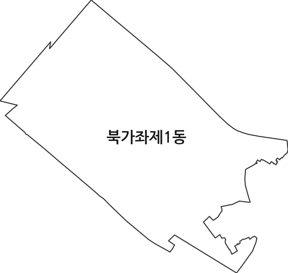 서울특별시 서대문구 북가좌제1동 행정동 행정구역 경계 지도