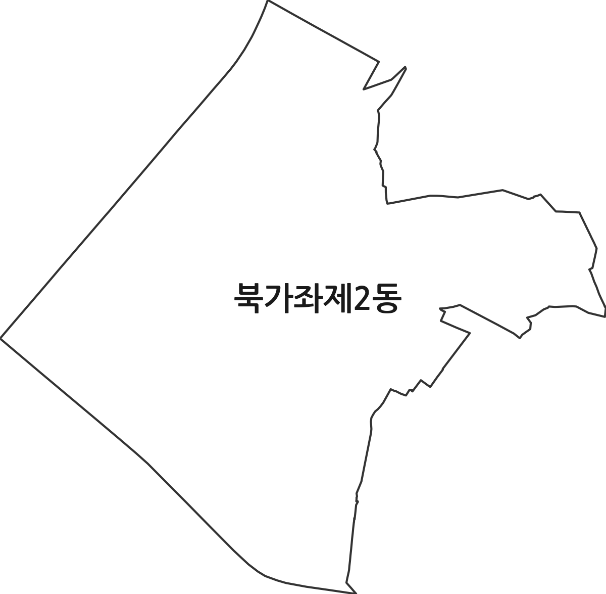 서울특별시 서대문구 북가좌제2동 행정동 행정구역 경계 지도