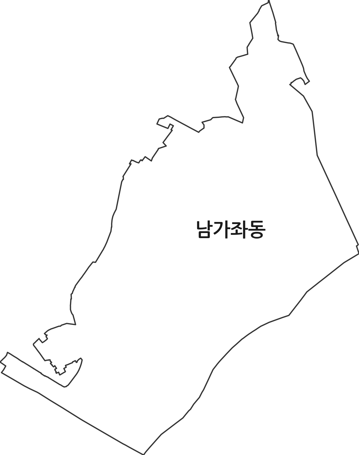 서울특별시 서대문구 남가좌동 법정동 행정구역 경계 지도