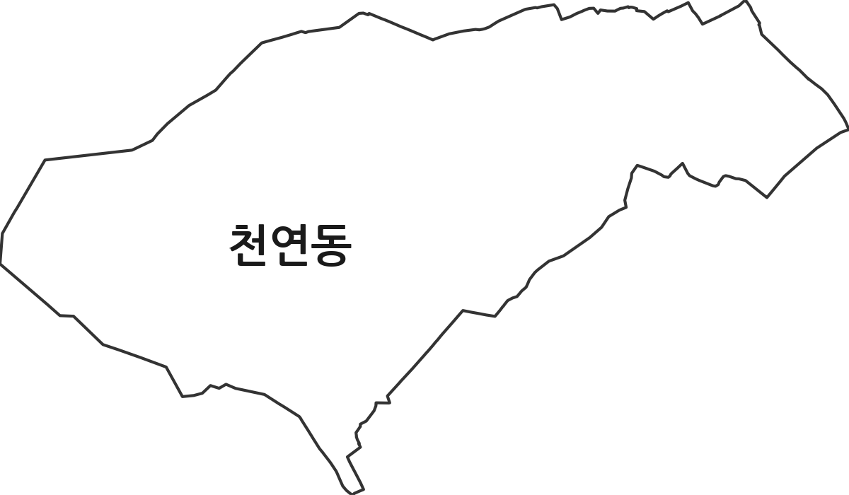 서울특별시 서대문구 천연동 법정동 행정구역 경계 지도