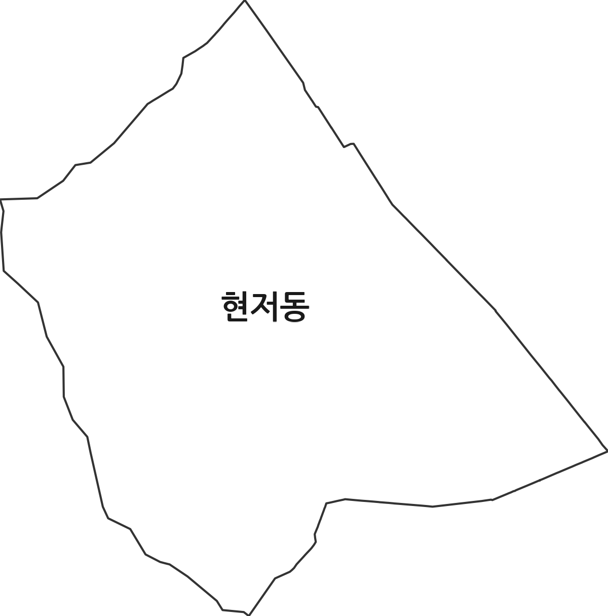 서울특별시 서대문구 현저동 법정동 행정구역 경계 지도