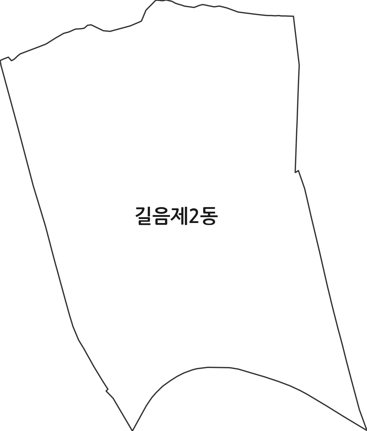 서울특별시 성북구 길음제2동 행정동 행정구역 경계 지도