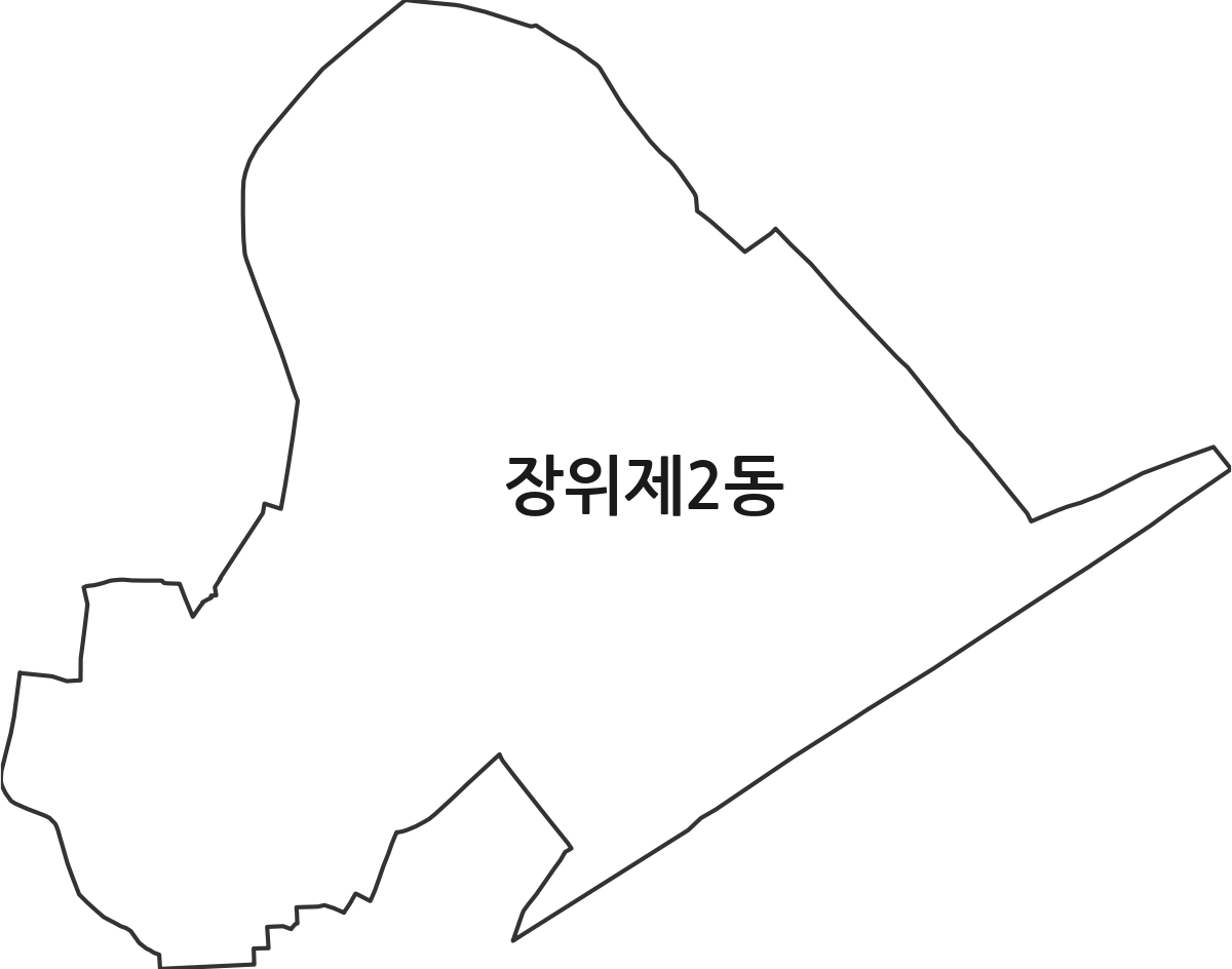 서울특별시 성북구 장위제2동 행정동 행정구역 경계 지도