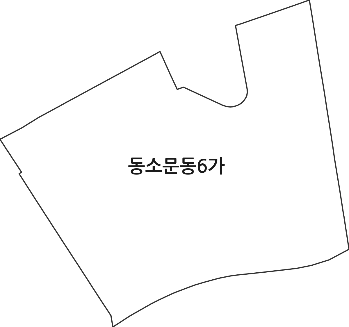 서울특별시 성북구 동소문동6가 법정동 행정구역 경계 지도