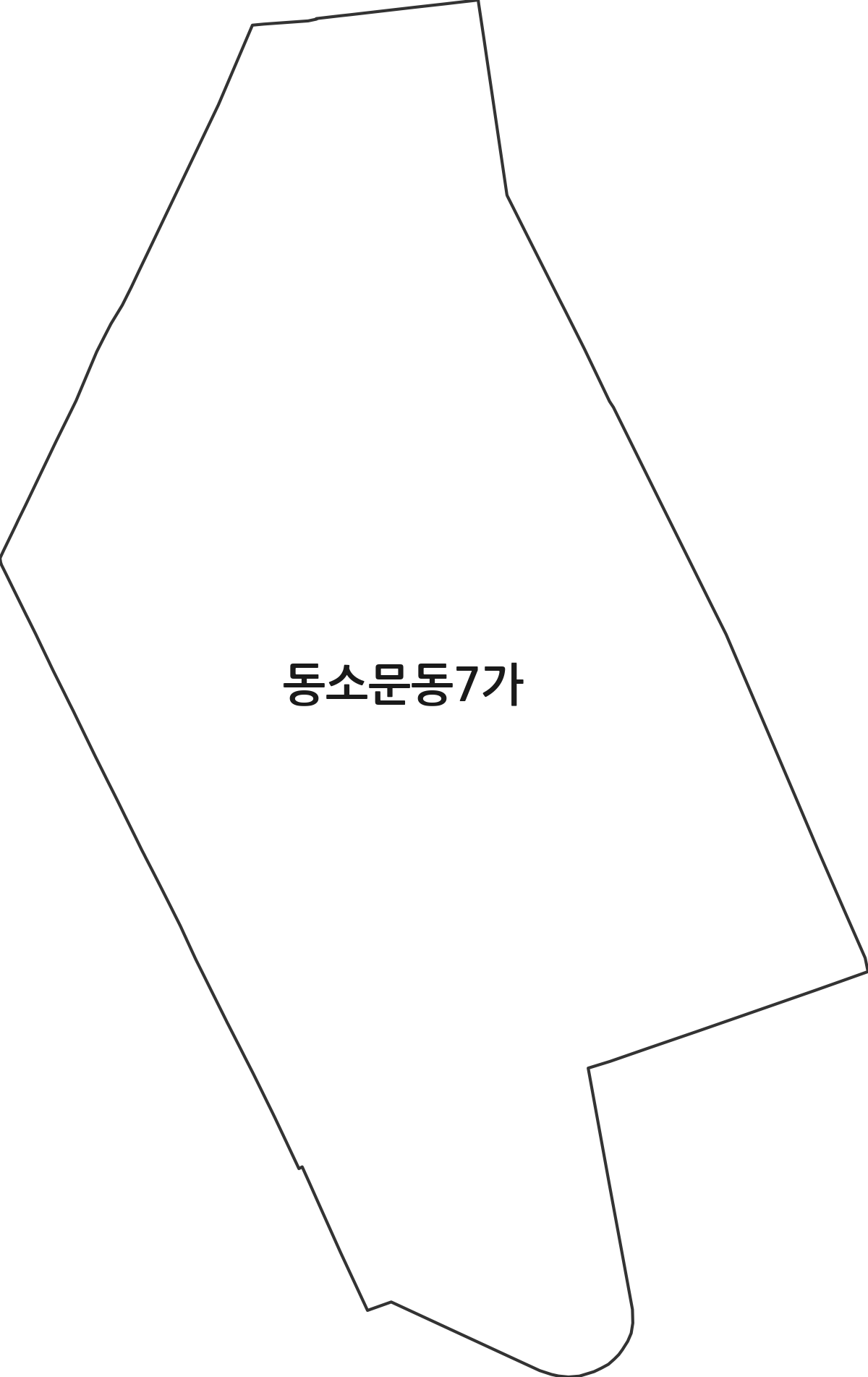 서울특별시 성북구 동소문동7가 법정동 행정구역 경계 지도
