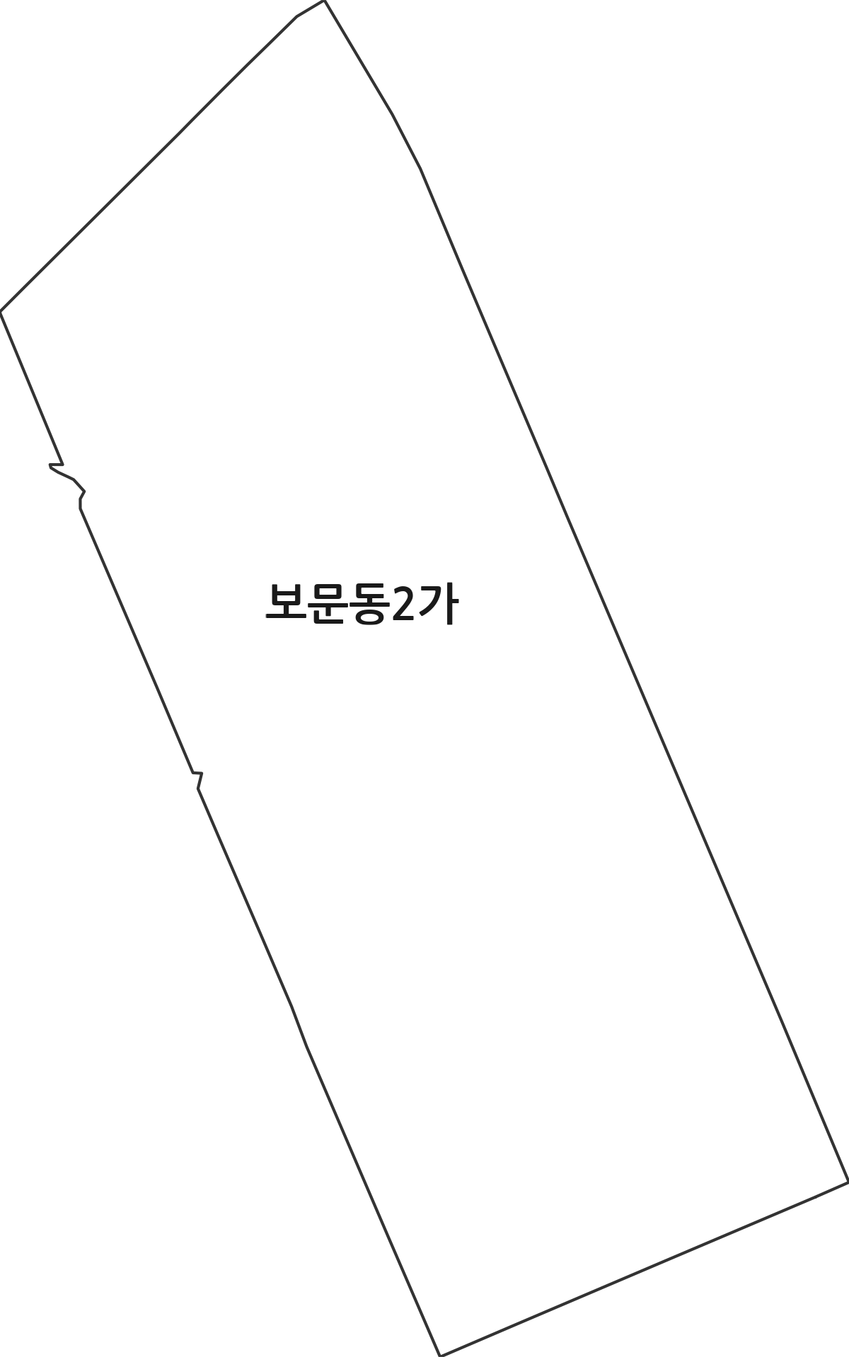 서울특별시 성북구 보문동2가 법정동 행정구역 경계 지도