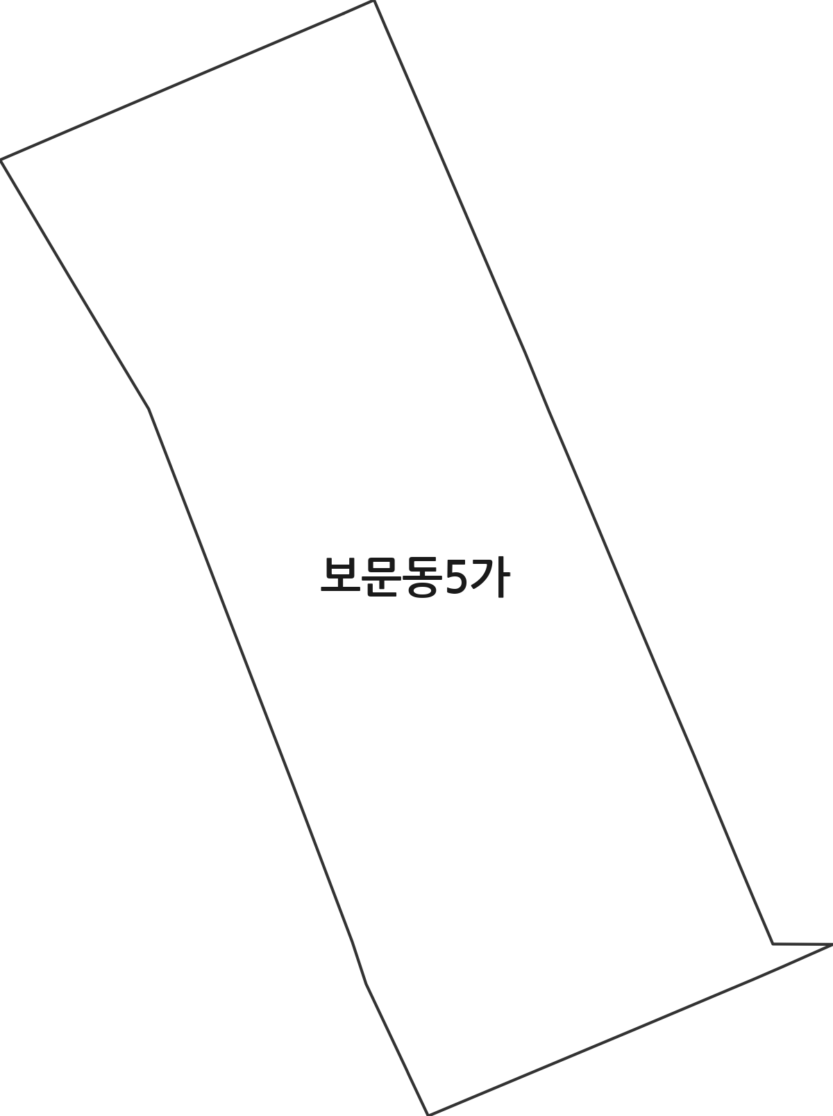 서울특별시 성북구 보문동5가 법정동 행정구역 경계 지도