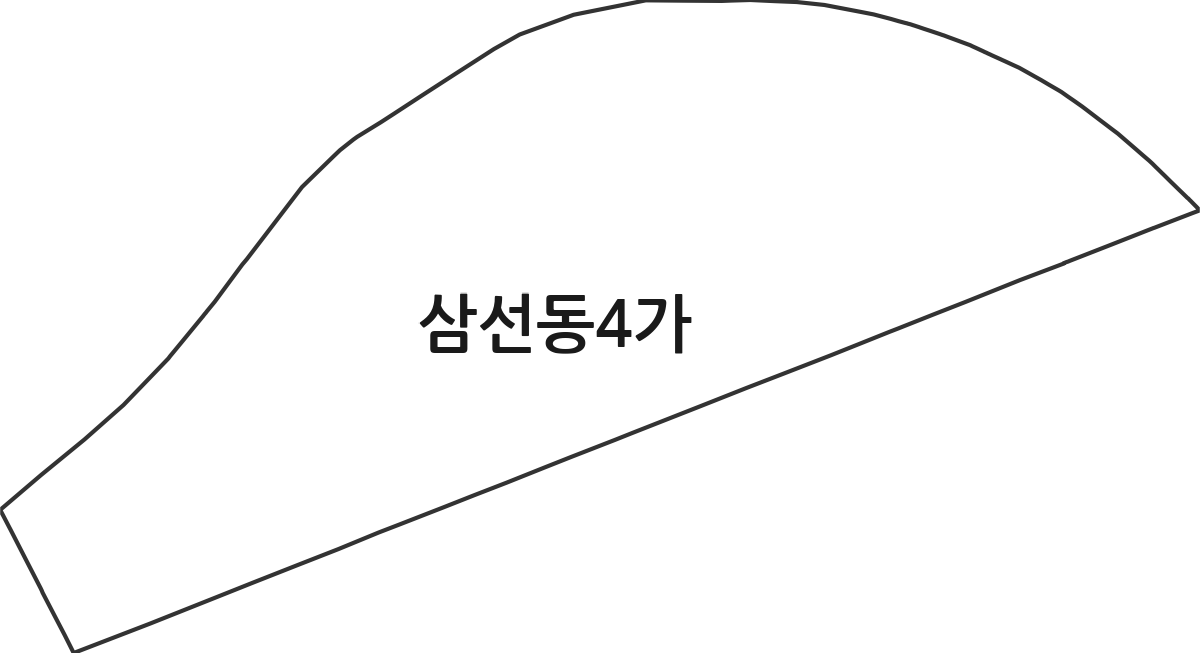 서울특별시 성북구 삼선동4가 법정동 행정구역 경계 지도