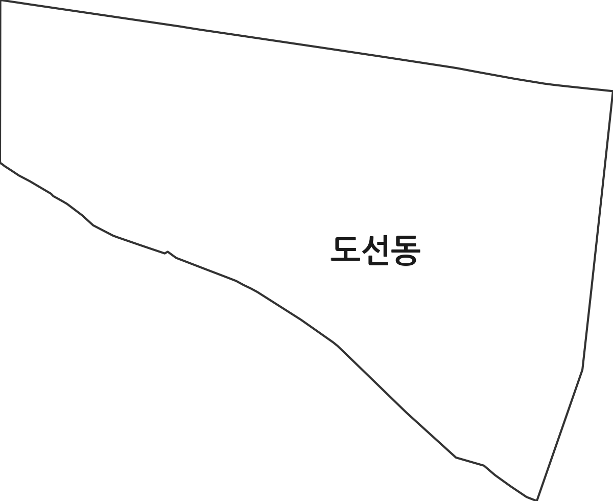 서울특별시 성동구 도선동 법정동 행정구역 경계 지도