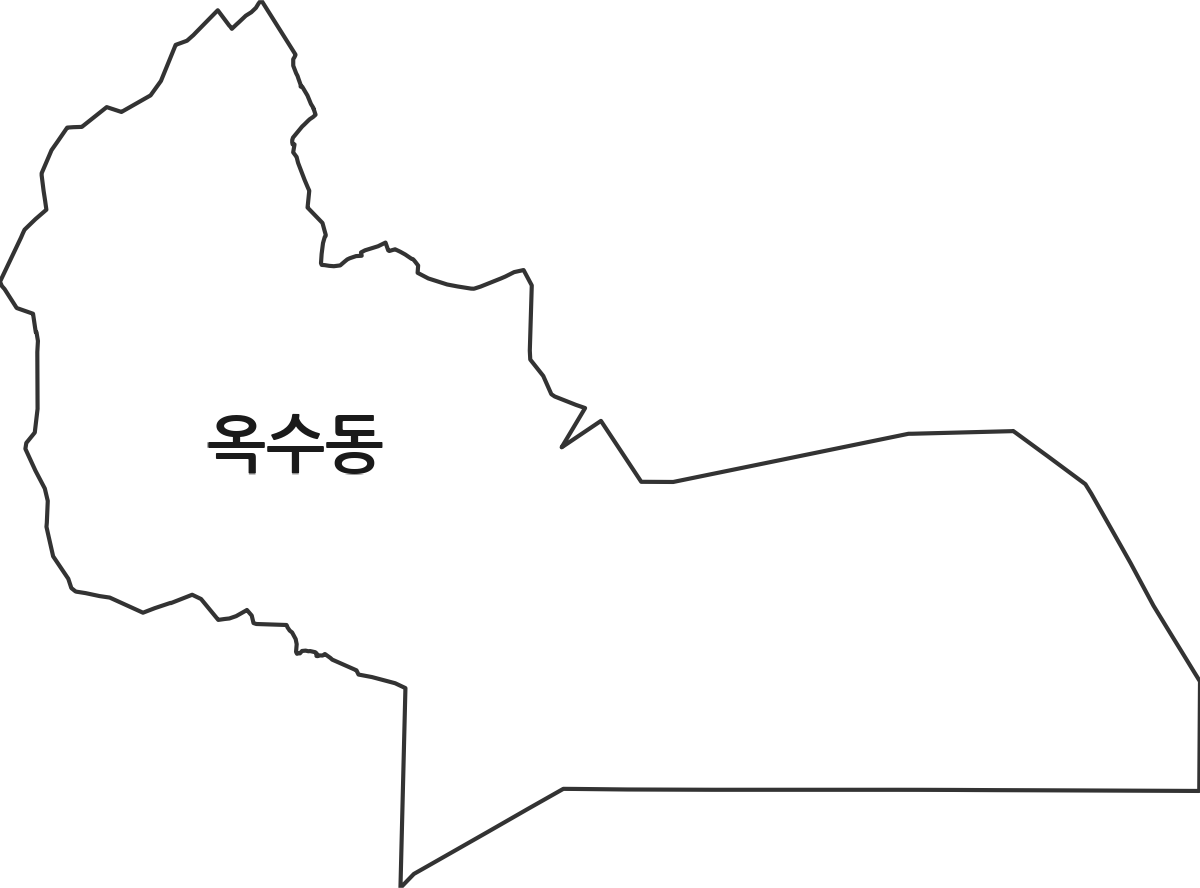 서울특별시 성동구 옥수동 법정동 행정구역 경계 지도