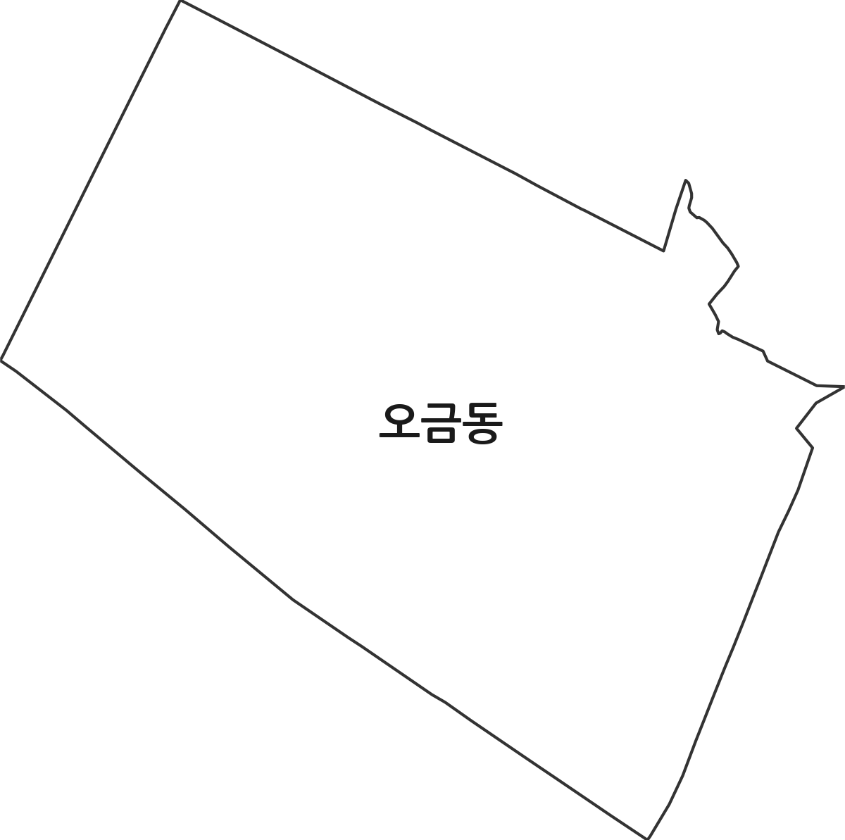 서울특별시 송파구 오금동 행정동 행정구역 경계 지도