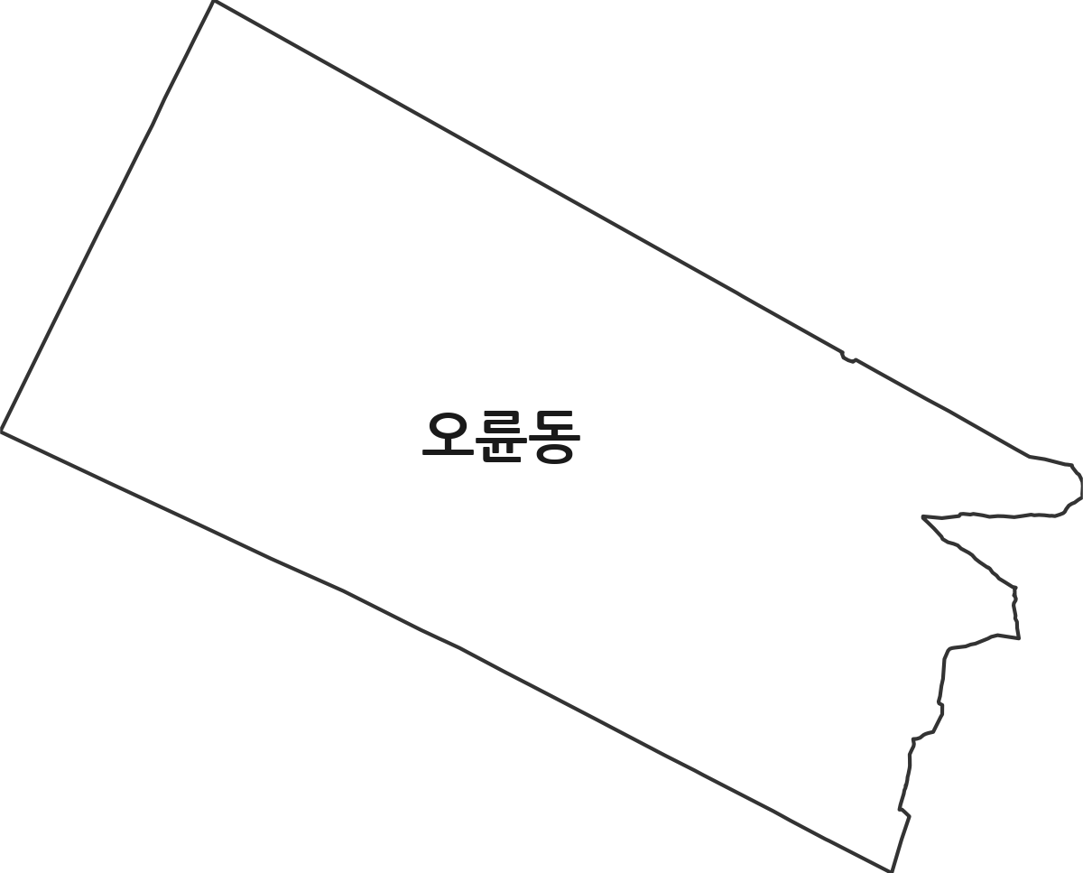 서울특별시 송파구 오륜동 행정동 행정구역 경계 지도