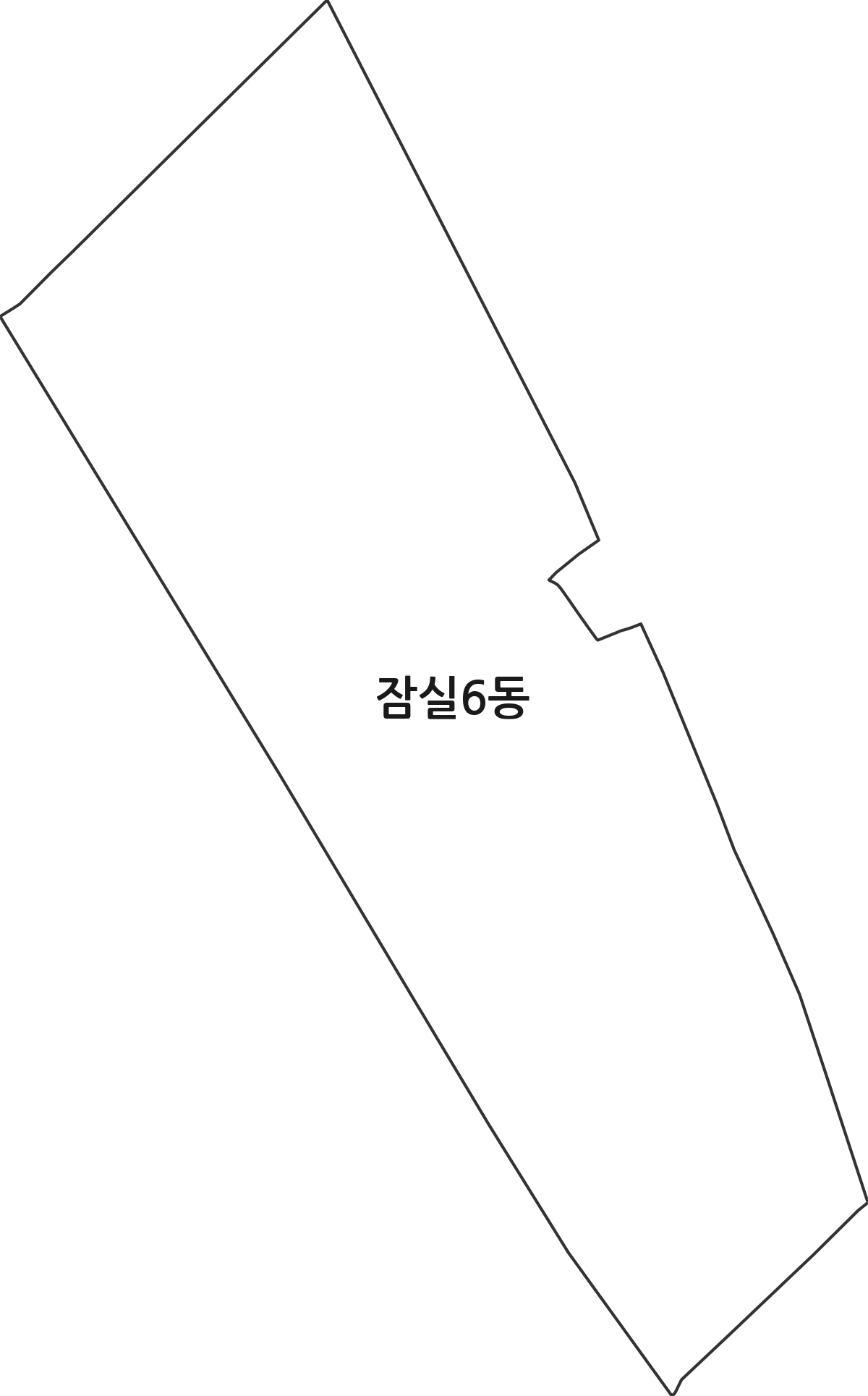 서울특별시 송파구 잠실6동 행정동 행정구역 경계 지도