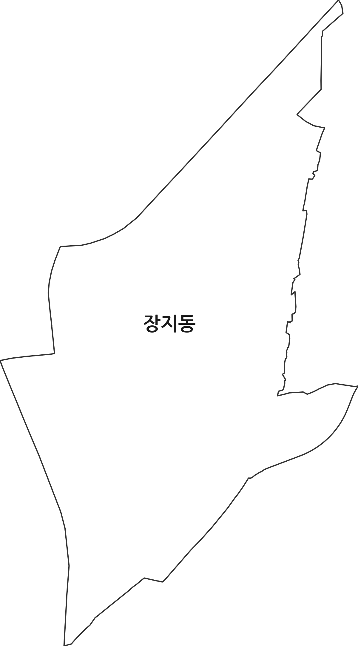 서울특별시 송파구 장지동 행정동 행정구역 경계 지도