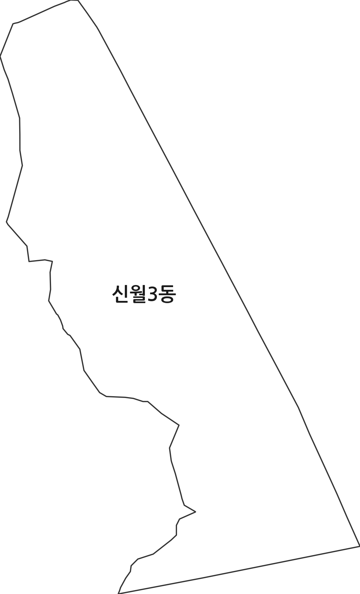 서울특별시 양천구 신월3동 행정동 행정구역 경계 지도