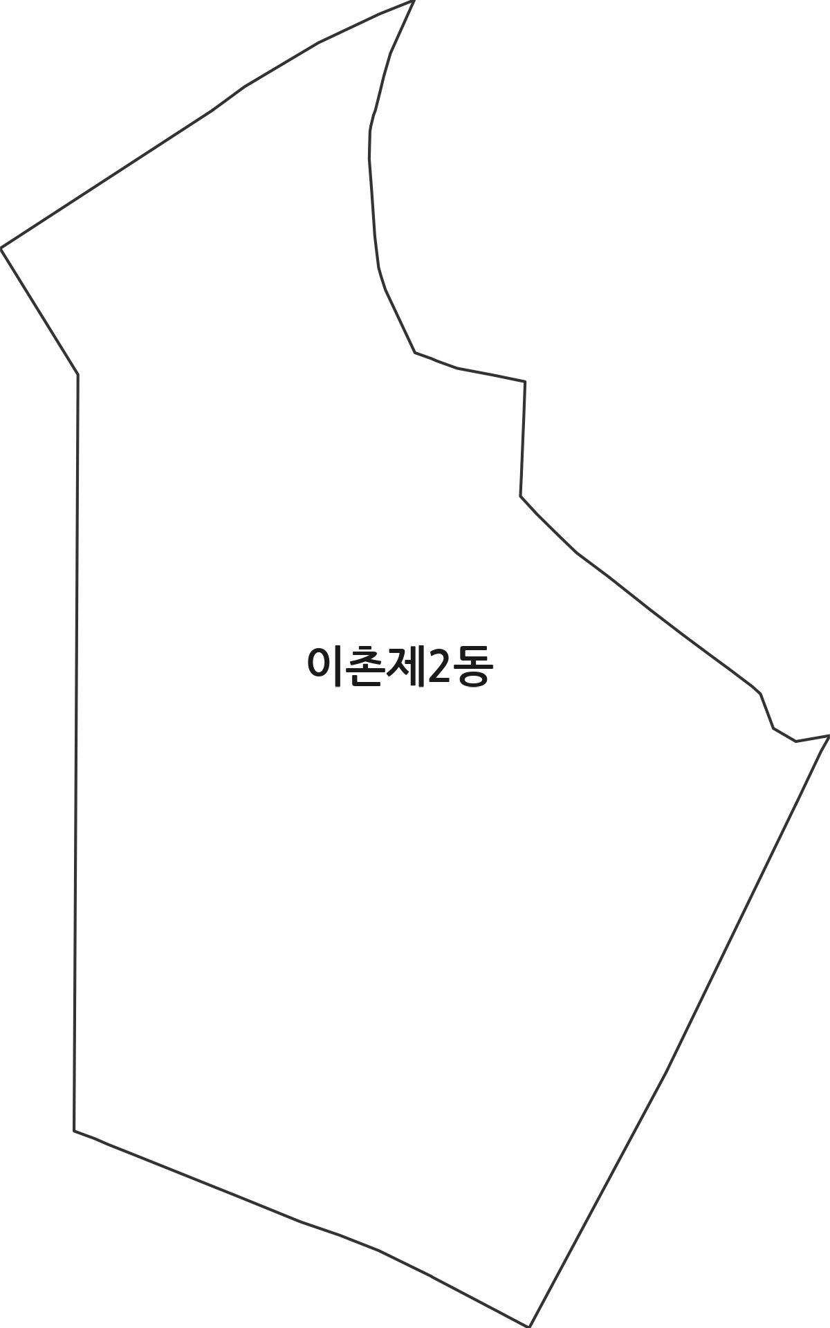 서울특별시 용산구 이촌제2동 행정동 행정구역 경계 지도