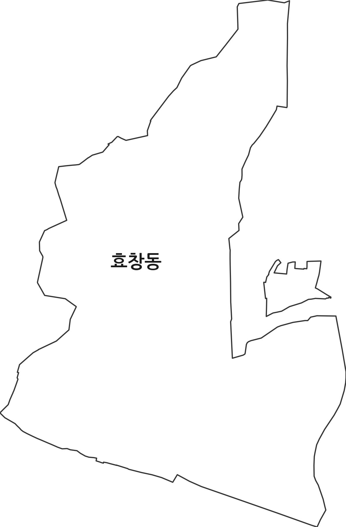 서울특별시 용산구 효창동 행정동 행정구역 경계 지도