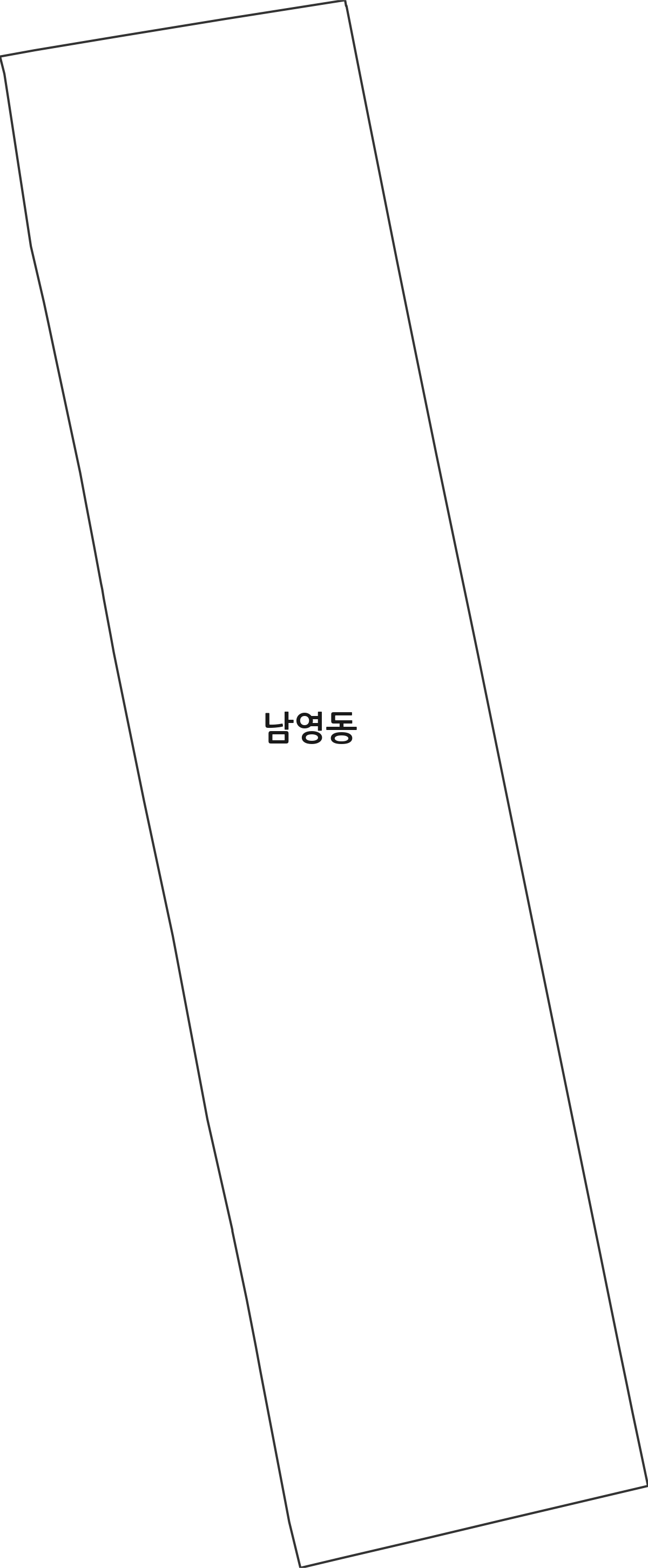 서울특별시 용산구 남영동 법정동 행정구역 경계 지도