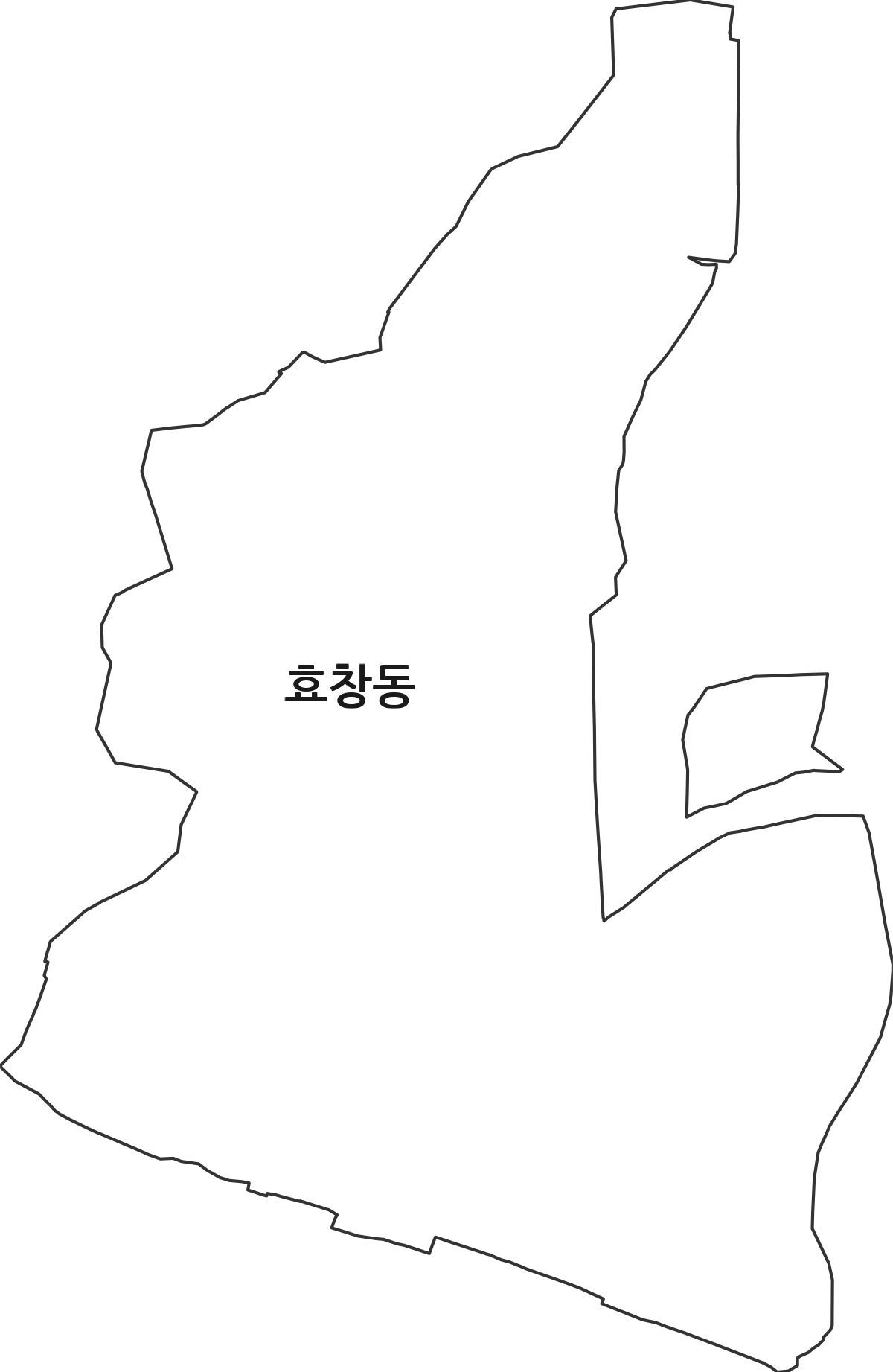 서울특별시 용산구 효창동 법정동 행정구역 경계 지도