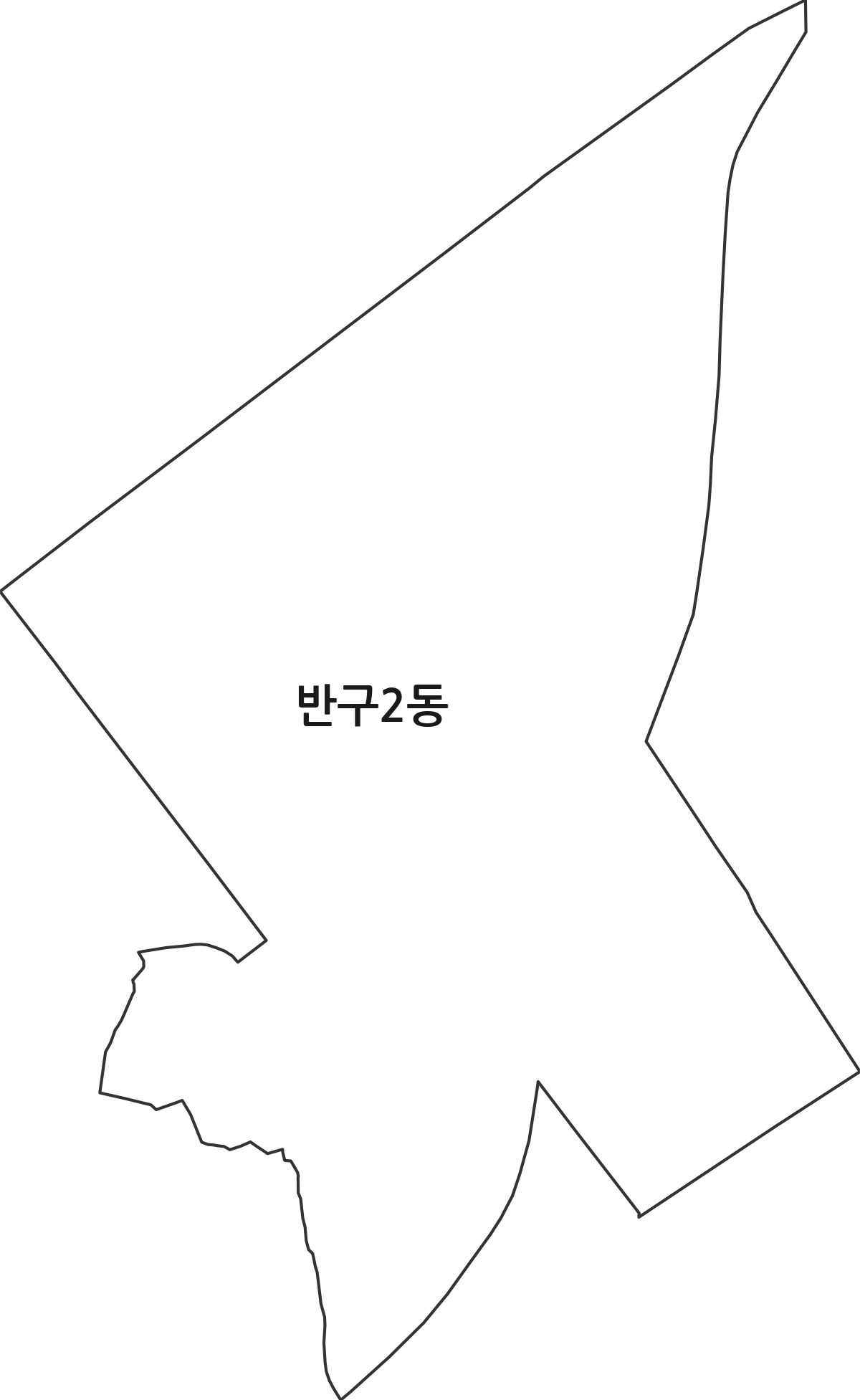 울산광역시 중구 반구2동 행정동 행정구역 경계 지도
