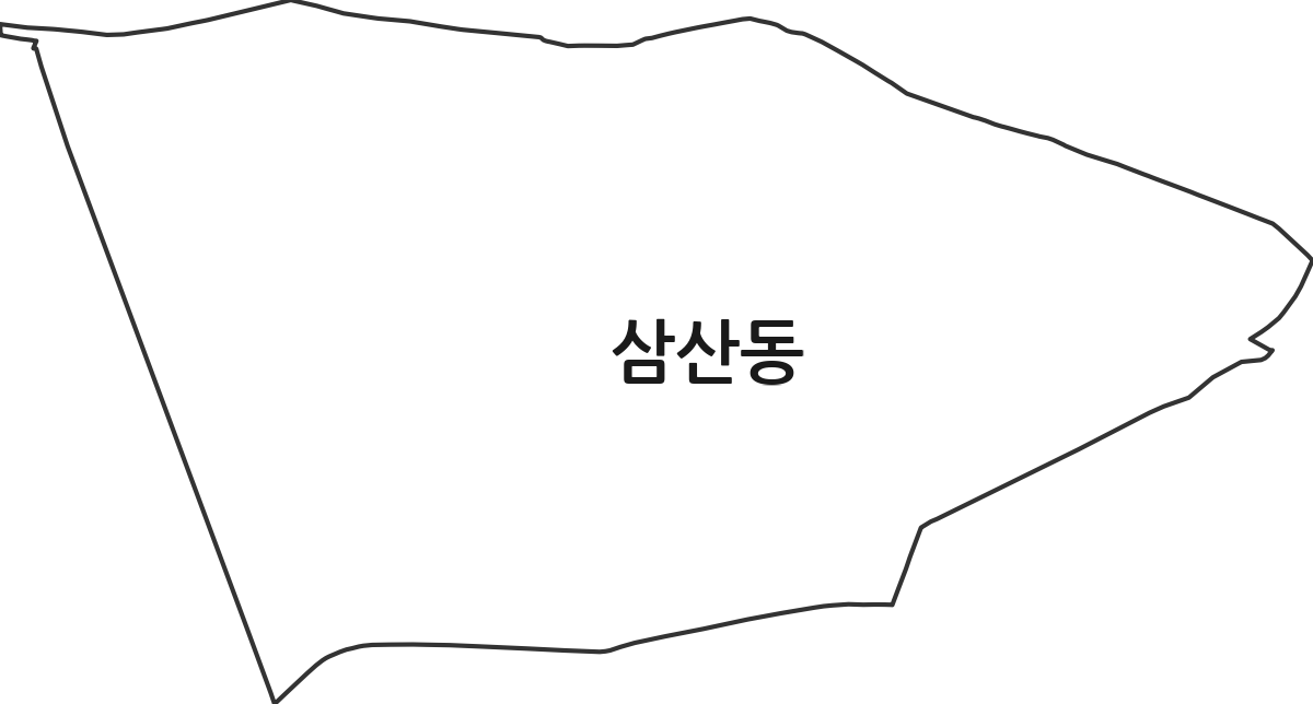 울산광역시 남구 삼산동 행정동 행정구역 경계 지도
