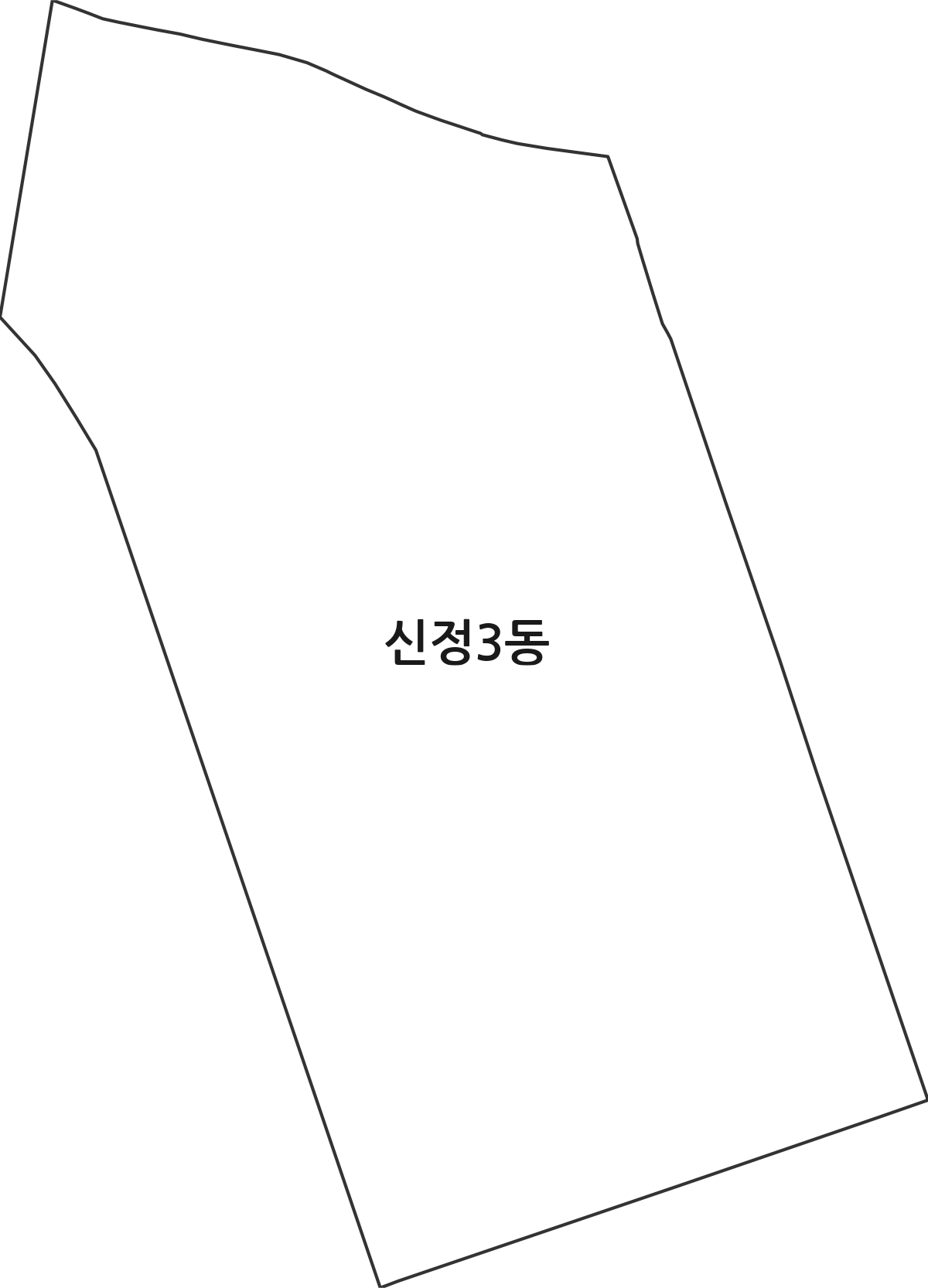 울산광역시 남구 신정3동 행정동 행정구역 경계 지도