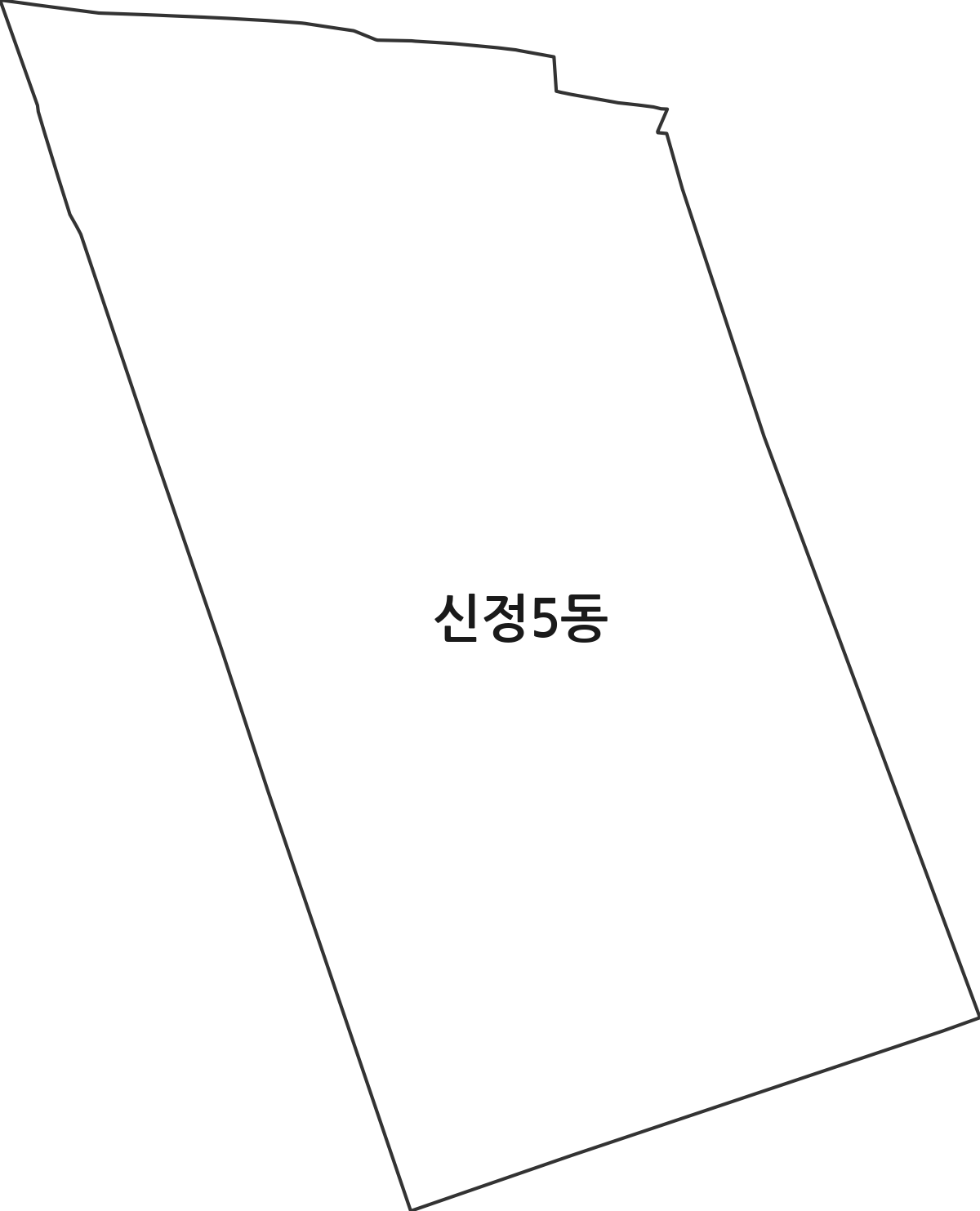 울산광역시 남구 신정5동 행정동 행정구역 경계 지도