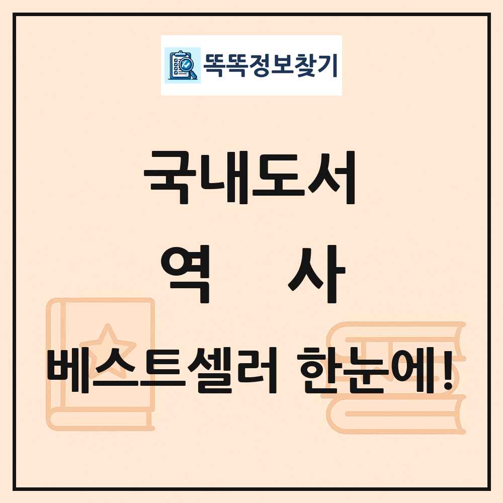 국내도서 역사 베스트셀러 순위 목록