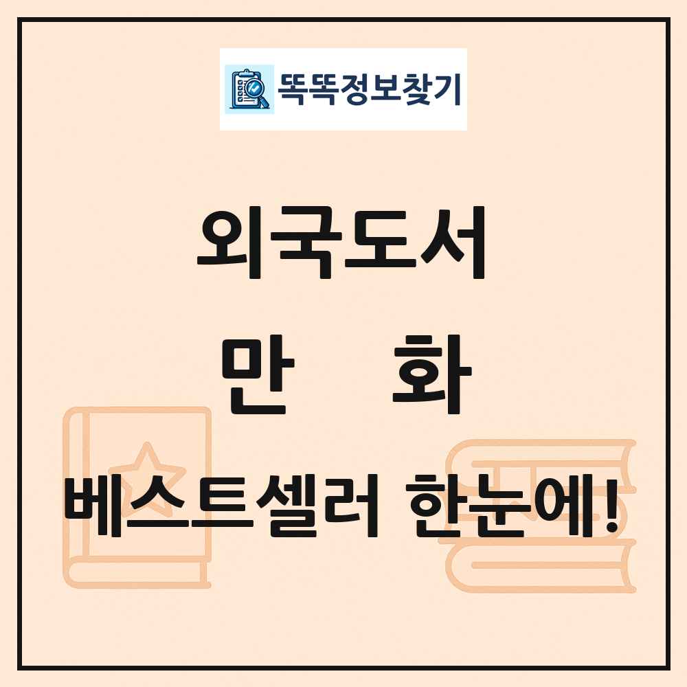 외국도서 만화 베스트셀러 순위 목록
