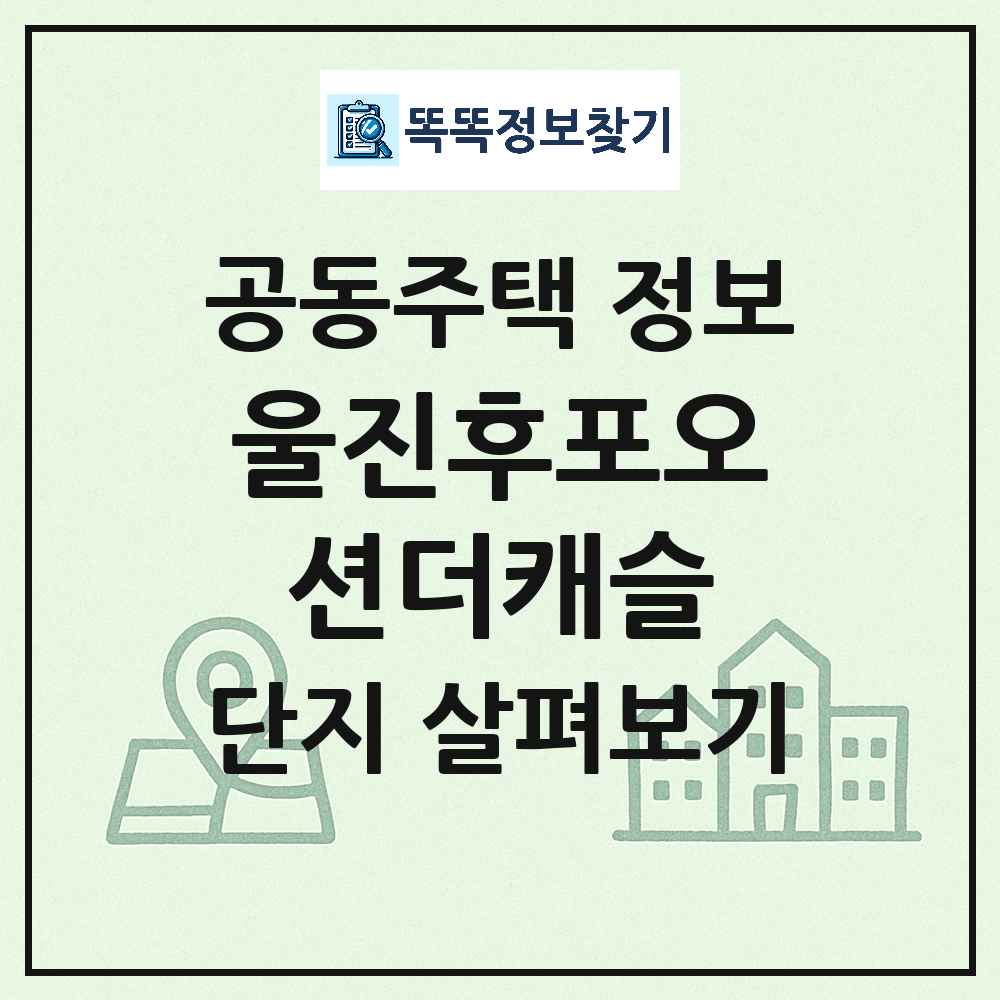 울진후포오션더캐슬 최신 아파트 정보