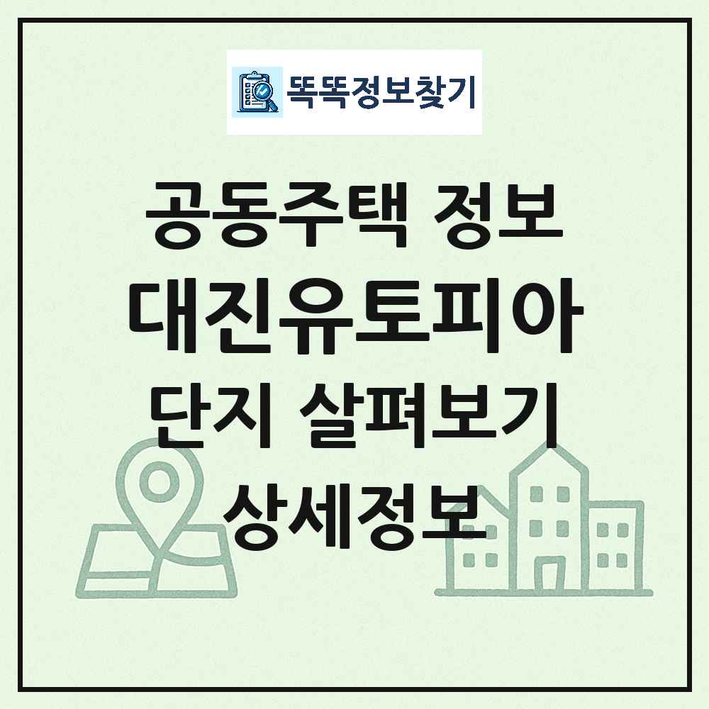 대진유토피아 최신 연립주택 정보