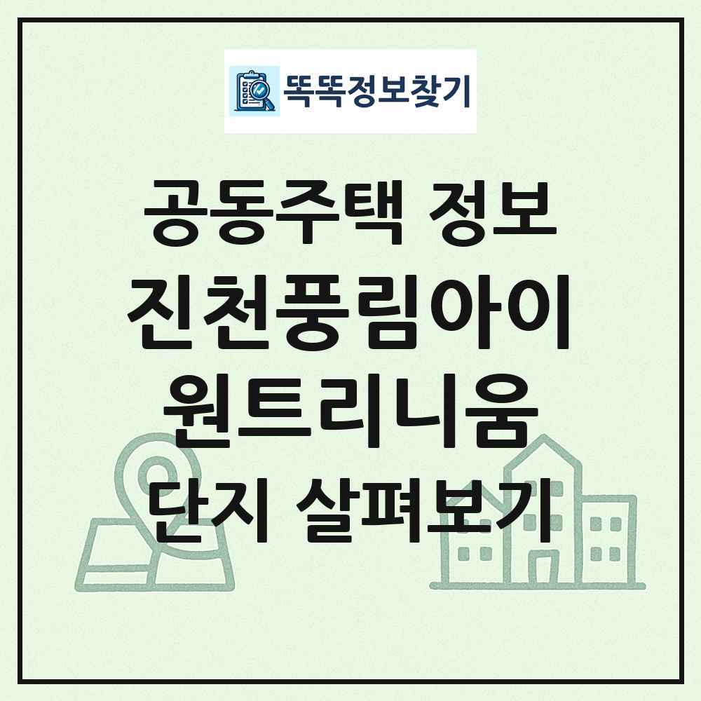 진천풍림아이원트리니움 최신 공동주택 정보