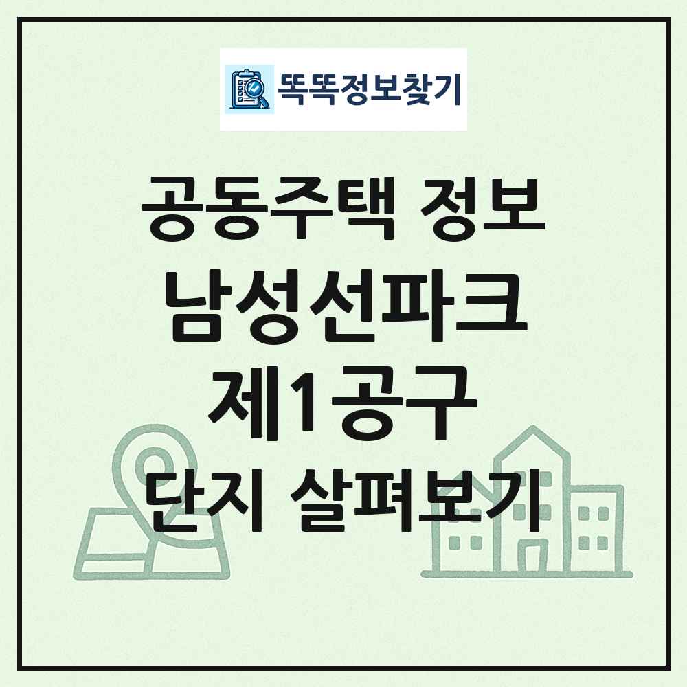 남성선파크제1공구 최신 공동주택 정보