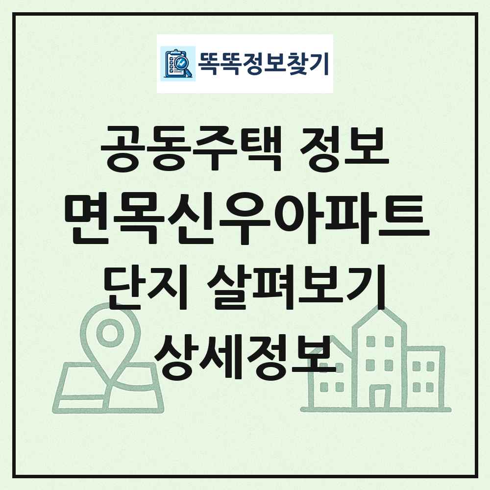 면목신우아파트 최신 공동주택 정보