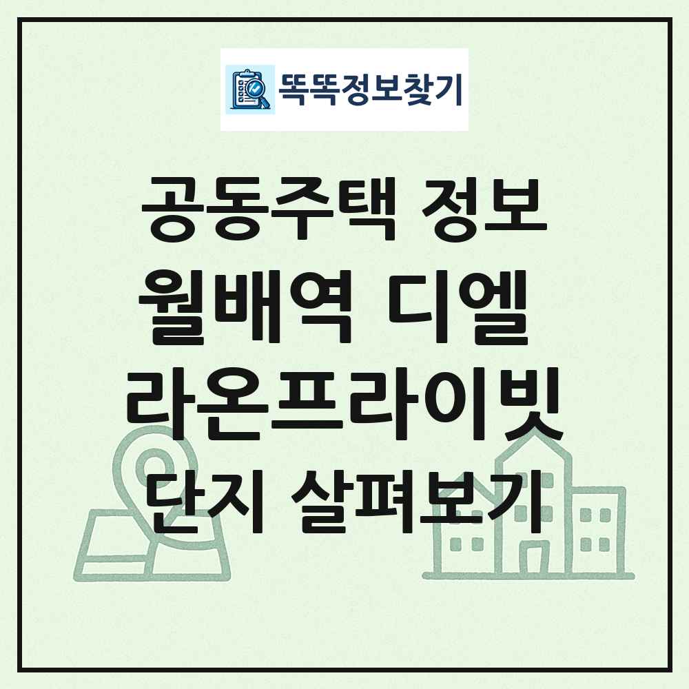 월배역 디엘 라온프라이빗 최신 공동주택 정보