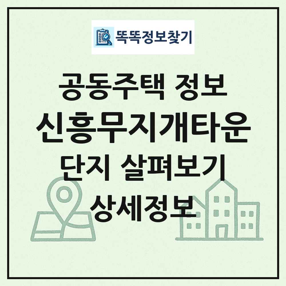 신흥무지개타운 최신 공동주택 정보